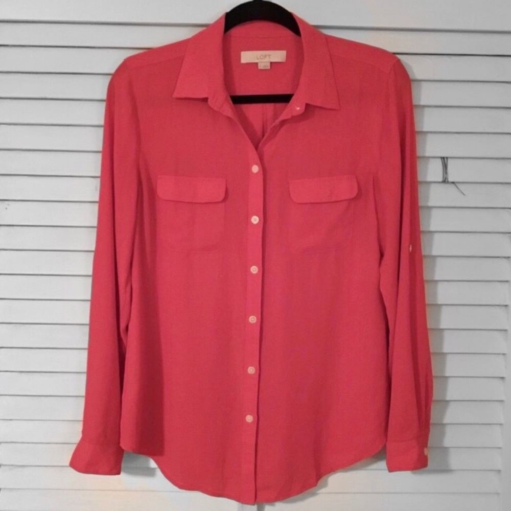 New Ann Taylor Loft Button Down Blouse - image 1